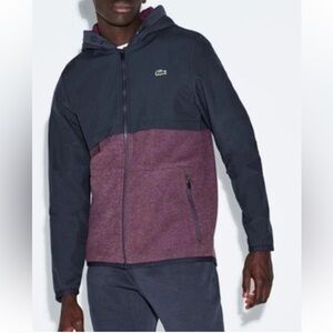 Lacoste Men’s NWOT M tennis hybrid fleece zip up jacket